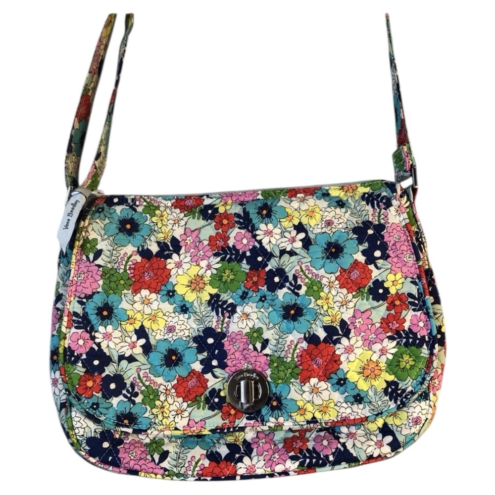 Vera Bradley Quilted Go Ahead Crossbody 26963-U67 Far Out Floral